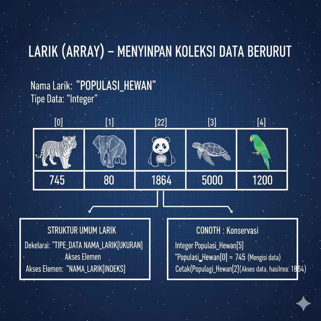 Mengorganisir Data: Memahami Larik (Array) dalam Algoritma